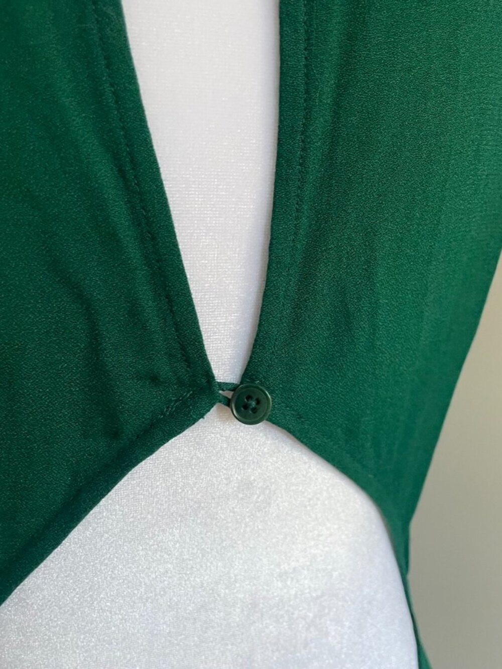 Reformation 'Gavin' Midi Dress / Emerald / Sz 2 - Picture 10 of 16